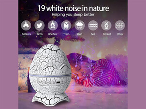 خرید پروژکتور ستاره نور شب مدل تخم دایناسور Dinosaur Egg Galaxy Projector Starry Night Light