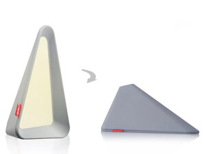 چراغ مطالعه رومیزی مثلثی Gravity Flip Sensor Lamp Reading Light USB Rechargeable Triangle Cordless Desk Lamp
