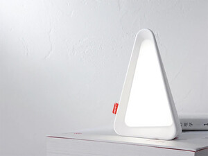 قیمت چراغ مطالعه رومیزی مثلثی Gravity Flip Sensor Lamp Reading Light USB Rechargeable Triangle Cordless Desk Lamp