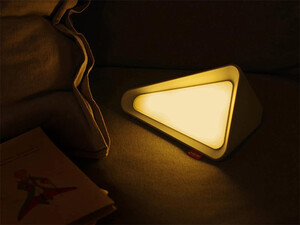 فروش چراغ مطالعه رومیزی مثلثی Gravity Flip Sensor Lamp Reading Light USB Rechargeable Triangle Cordless Desk Lamp