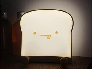 فروش چراغ خواب نان تست و نگهدارنده موبایل  Led Lamp Night Light Cartoon Toast BreadMobile Phone Holder Silicone FL-01