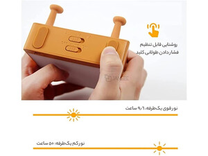 کیفیت چراغ خواب نان تست و نگهدارنده موبایل  Led Lamp Night Light Cartoon Toast BreadMobile Phone Holder Silicone FL-01