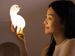 خرید چراغ خواب فانتری طرح  اردک Bxingsftys Silicone Night Duck-shaped Desk Lamp W01