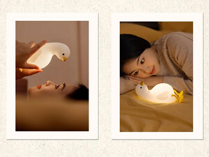 قیمت چراغ خواب فانتری طرح  اردک Bxingsftys Silicone Night Duck-shaped Desk Lamp W01