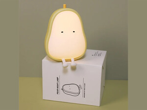 کیفیت چراغ خواب طرح گلابی اتاق کودک Cute Fruit Pear lamp Silicone Night Light USB Rechargeable Dimming Cartoon Bedroom