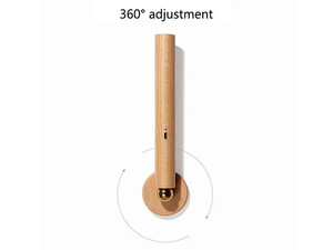 قیمت چراغ دیواری ال ای دی چوبی قابل چرخش 360 درجه360 Degree Rotatable Wooden LED Wall Lamp