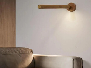 کیفیت چراغ دیواری ال ای دی چوبی قابل چرخش 360 درجه360 Degree Rotatable Wooden LED Wall Lamp