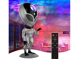 پروژکتور ستاره نور شب مدل آدم فضایی با چرخش 180 درجه valktech Night Light Star Projector