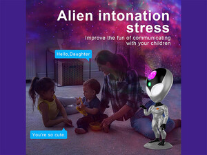 فروش پروژکتور نور شب مدل آدم فضایی با چرخش 180 درجه valktech Night Light Star Projector, Upgraded 180° Rotating ET aliensun Light Projector