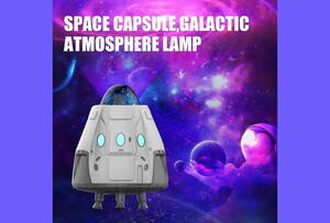 پروژکتور کهکشانی و اسپیکر بلوتوث Space Capsule, Galactic Atmosphere Lamp