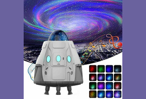 پروژکتور کهکشانی و اسپیکر بلوتوث Space Capsule, Galactic Atmosphere Lamp