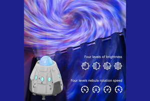 پروژکتور کهکشانی و اسپیکر بلوتوث Space Capsule, Galactic Atmosphere Lamp