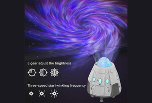 پروژکتور کهکشانی و اسپیکر بلوتوث Space Capsule, Galactic Atmosphere Lamp