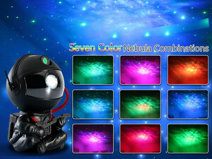 چراغ خواب رومیزی مرد فضانورد با نورهای سحابی Astronaut Star Projector, Kids Night Light, Nebula Projector Light