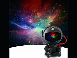 `چراغ خواب رومیزی مرد فضانورد با نورهای سحابی Astronaut Star Projector, Kids Night Light, Nebula Projector Light