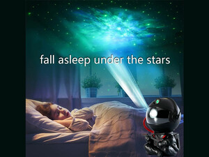 چراغ خواب رومیزی مرد فضانورد با نورهای سحابی Astronaut Star Projector, Kids Night Light, Nebula Projector Light