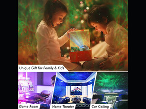 چراغ خواب رومیزی مرد فضانورد با نورهای سحابی Astronaut Star Projector, Kids Night Light, Nebula Projector Light