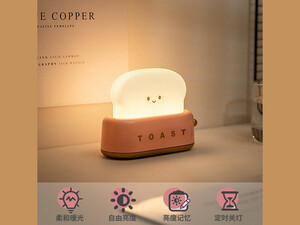 چراغ خواب فانتزی شارژی تایمردار Lamp LED Night Light Bedroom Bedside Timing Sleeping Light