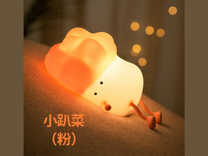 قیمت چراغ خواب رومیزی فانتزی قابل شارژ Little Pai Cai Pat Cabbage Silicone Night Light