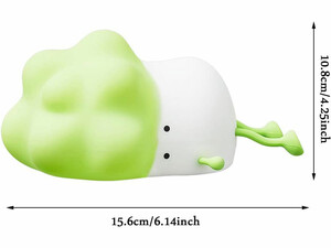 چراغ خواب رومیزی فانتزی قابل شارژ Little Pai Cai Pat Cabbage Silicone Night Light