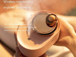 رطوبت ساز و چراغ خواب شارژی قابل حمل Rotating Planet Humidifier Car Mute Spray Humidification