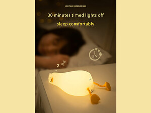 خرید چراغ خواب فانتزی رومیزی قابل شارژ Festive LED Lying Flat Duck Lamp