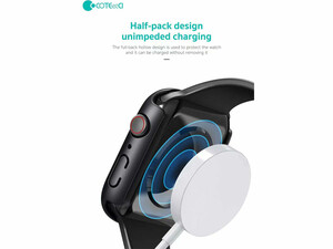 قسمت قاب محافظ اپل واچ سری 7 کوتتسی Coteetci glass hard shell iWatch 7 25003-45