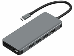 هاب تایپ سی 12 پورت فلزی ویوو WiWU Alpha 12 in 1 Usb Type C Hub