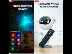 پروژکتور آسمان مجازی ایکس او XO-CF1 Astronaut Starry Sky Projector