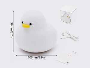 minimalist cute duck cartoon bedroom lamp