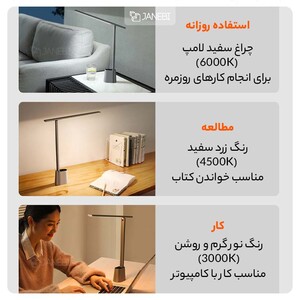 چراغ مطالعه رومیزی قابل شارژ بیسوس Baseus Smart Eye Folding Rechargeable Desk Lamp