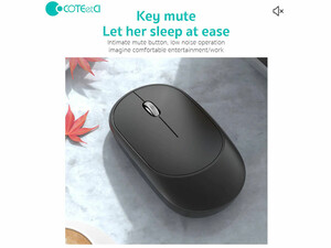 موس بلوتوثی دو حالته شارژی کوتتسی Coteci Dual-Mode Wireless Mouse 84001