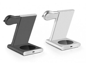 پایه شارژ اپل واچ، آیفون و ایرپاد کوتتسی Coteetci 3in1 Aluminium Wireless Charging Stand CS5700