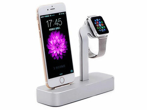 شارژر بی سیم و پایه نگهدارنده گوشی آیفون کوتتسی Coteetci Base5 2in1 iPhone&amp;Apple Watch Stand CS2095-TS