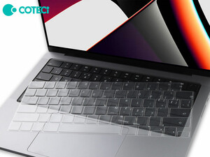 کاور صفحه کلید مک بوک پرو 14 اینچ/16 اینچ و مک بوک ایر 13 اینچ کوتتسی Coteetci Keyboard skin Macbook Pro 14&amp;16&#39; Macbook Air 13&quot; 13001