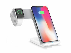 خرید شارژر بی سیم اپل کوتتسی Coteetci 3in1 wireless charging stand CS5169-BK