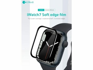 محافظ صفحه نمایش اپل‌واچ سری 7 کوتتسی Coteetci 4D iWatch Full Glue Glass Apple Watch 41mm