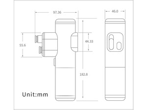 بهترین مینی ماساژور تفنگی دو سر کیکا Kica 3 Double-Head Mini Massage Gun A3S