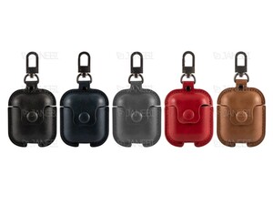 کاور محافظ چرمی ایرپاد اپل Coteetci Magnet Airpods PUCase With Hook