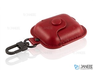 کاور محافظ چرمی ایرپاد اپل Coteetci Magnet Airpods PUCase With Hook