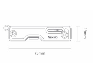 قیمت چاقو 10 کاره شیائومی Xiaomi Nextool 10 in 1 Multifunction Unpacking Knife Scissors NE20096