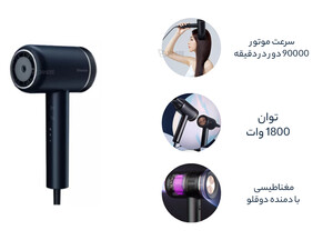 فروش سشوار یون منفی شیائومی Xiaomi Showsee A8 Negative Ion Hair Dryer