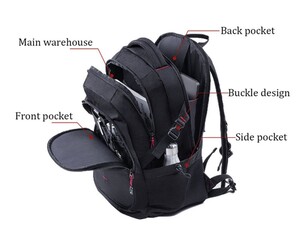 کوله پشتی و کیف مسافرتی 15 اینچی شیائومی با ظرفیت 25 لیتر Xiaomi UREVO 15 inch backpack 25 liter