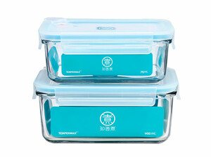 ظروف شیشه ای شیائومی Xiaomi Cooking Boiled Glass Crisper 715 +1100 ml