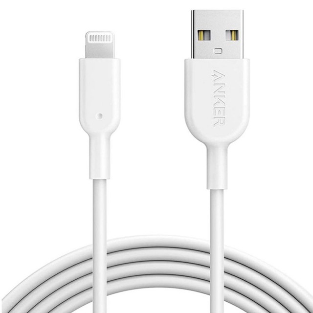 کابل شارژ USB به لایتنینگ انکر مدل Powerline II A8433 طول 1.8 متر توان 2.4 آمپر