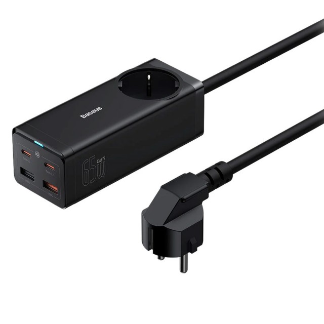 شارژر رومیزی بیسوس Power Combo PowerStrip CCGAN65-1ACE توان 65 وات