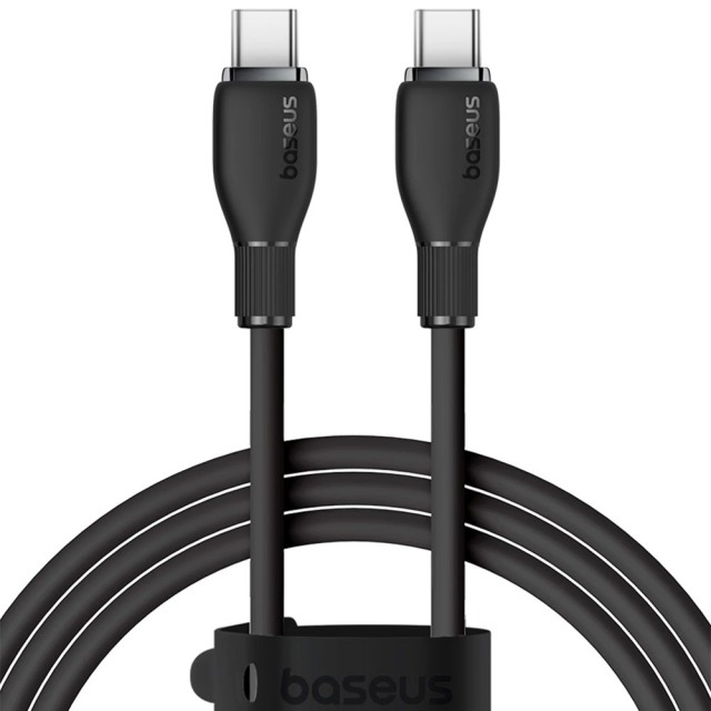 کابل شارژ USB-C به USB-C بیسوس مدل Pudding CB000055 طول 1.2 متر توان 100 وات
