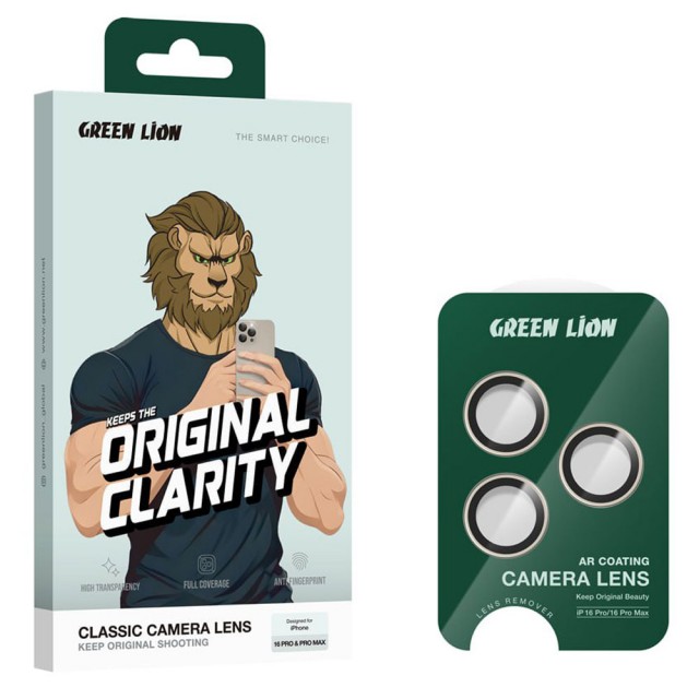 محافظ لنز دوربین گرین لاین Classic Camera Lens آیفون iPhone 16 Pro Max/16 Pro