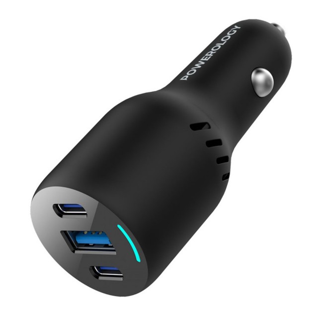 شارژر فندکی Triple Port Car Charger پاورولوژی مدل PCCSR014 توان 85W وات
