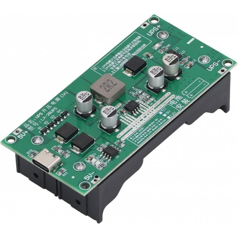 ماژول UPS و شارژر باتری لیتیومی 2 سل با خروجی 5 ولت 3 آمپر